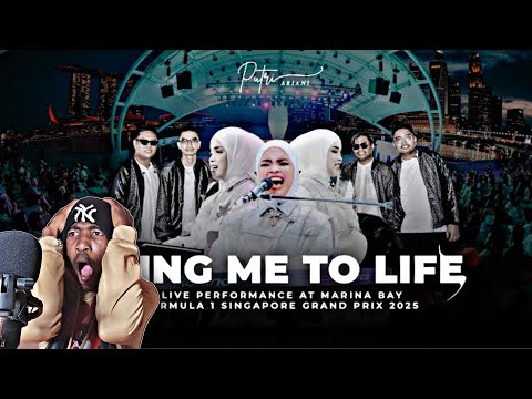 Видео: Кавер PUTRI ARIANI (EVANESCENCE) «BRING ME TO LIFE» (выступление F1 SINGAPORE) Реакция 🇯🇲