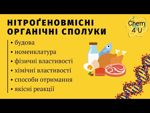 Видео: НІТРОҐЕНОВМІСНІ ОРГАНІЧНІ СПОЛУКИ