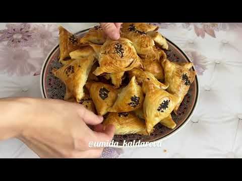 Видео: Қатпарлы өте дәмді Самса.Қатпарлы қамыр.Самса.Қазақша рецепт.