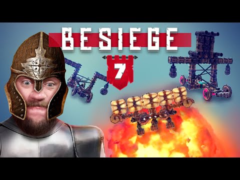 Видео: Цепляющий КВАРТЕНПУПЕН транспортирует дирижабли! Ага! // BESIEGE №7