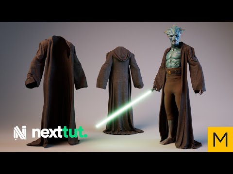 Видео: Полное руководство от Marvelous Designer | Мантия джедая