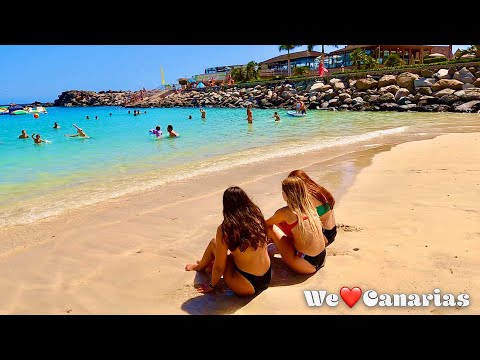 Видео: Гран-Канария Плайя-де-Амадорес Пляжная жизнь Июль 2021 г. | We❤️Canarias