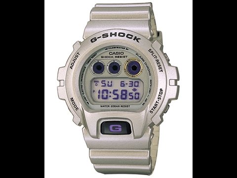 Видео: Настройка часов Casio G-shock DW-6900CG-8М [1289]