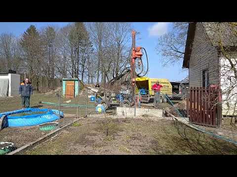 Видео: Буровая "Оптимус" + буровой насос в деле.