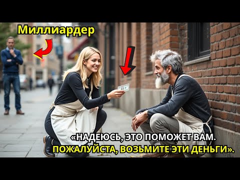 Видео: Под прикрытием CEO увидел, как официантка делится чаевыми с бездомным. Что он сделал дальше