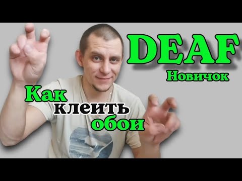 Видео: ✅️ DEAF НОВИЧОК Как клеить обои #глухих #deaf #deafcommunity #deafworld #ржя #