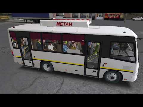 Видео: ПАЗ 3204 на 120 маршруте на карте Чистогорск. Omsi 2.