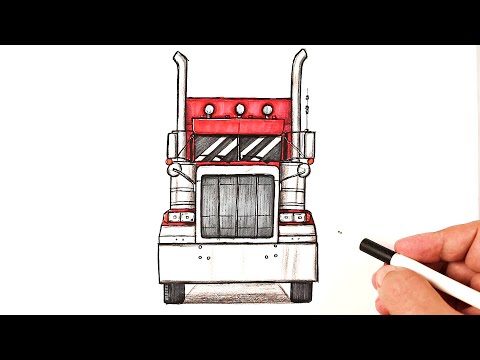 Видео: Как нарисовать Грузовик
