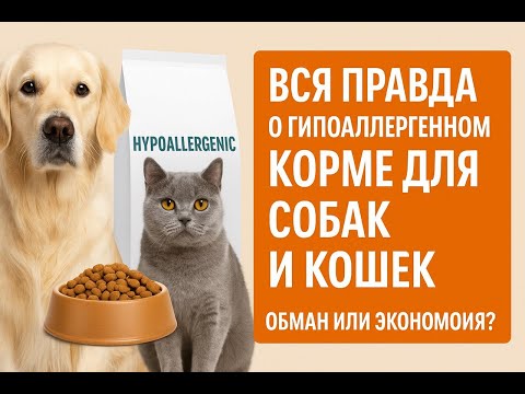 Видео: Вся правда о гипоаллергенных кормах для собак и кошек. Обман или спасение? Как выбрать правильно?
