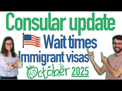 Видео: Сроки ожидания грин-карт в консульстве США в октябре 2025 г.
