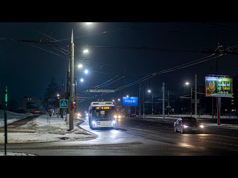 Видео: Изменённый маршрут троллейбуса №16. Витебск. 05.04.2024