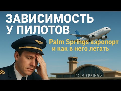 Видео: Пилоты и зависимость. Palm Springs аэропорт и как в него летать. 