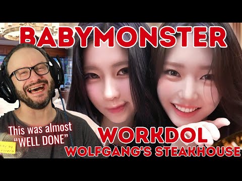 Видео: Резать хлеб тяжело!! BABYMONSTER ASA RORA в Wolfgangs Steakhouse - реакция рабочего человека Workdol