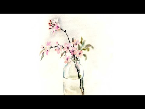 Видео: Цветущая ветвь. Запись прямого эфира в моём инстаграм svekla_art от 07.04.21