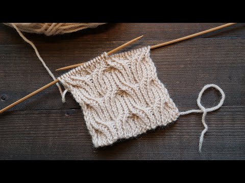 Видео: Японские косы спицами Japanese braids knitting pattern