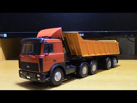 Видео: Сборка модели МАЗ 6422 с ПП МАЗ 9506 20 AVD models