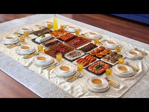 Видео: Рецепты стола ифтар для многолюдных гостей 👌 Расположение напольного стола в Рамадан
