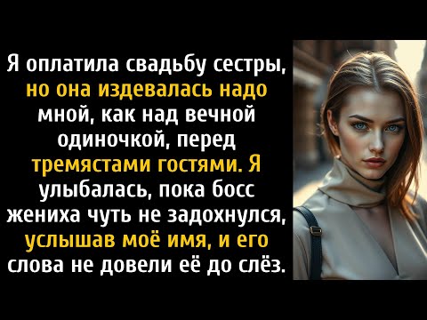 Видео: Моя сестра издевалась надо мной на свадьбе, которую я оплачивала, пока начальник жениха...