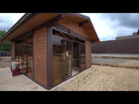 Видео: Остекление беседки алюминиевым профилем Provedal / Остекление-Триумф