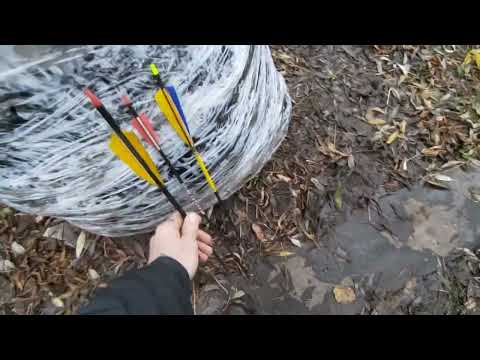 Видео: Стрельба из традиционного лука по мешку