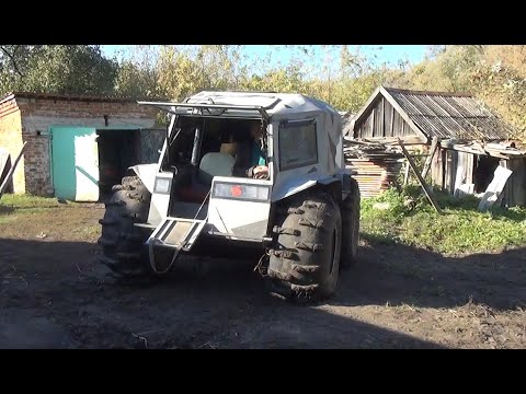 Видео: Покатушки на вездеходе мини ШЕРП