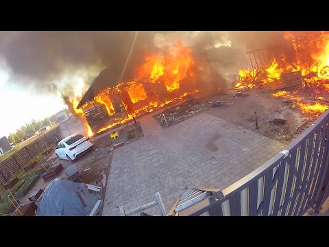 Видео: Пожар по повышенному номеру в садоводстве