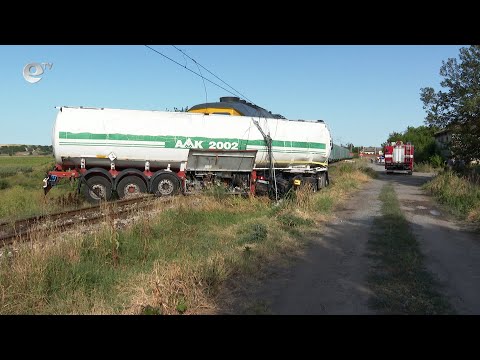 Видео: Изтеглиха цистерната от жп линията в Калугерово