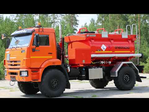 Видео: Самый маленький топливозаправщик АТЗ-6 КАМАЗ-43502: комплектация, внутри кабины, оборудование