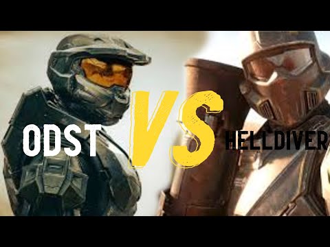 Видео: СРАВНИВАЕМ СНАРЯЖЕНИЕ ДЕСАНТНИКОВ! Halo x Helldivers