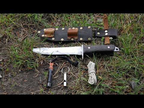 Видео: Нож для выживания из старого напильника