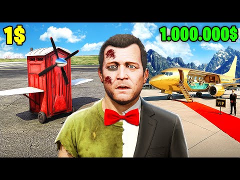 Видео: БИЛЕТ НА САМОЛЁТ за 1$ vs 1.000.000$ в GTA 5!