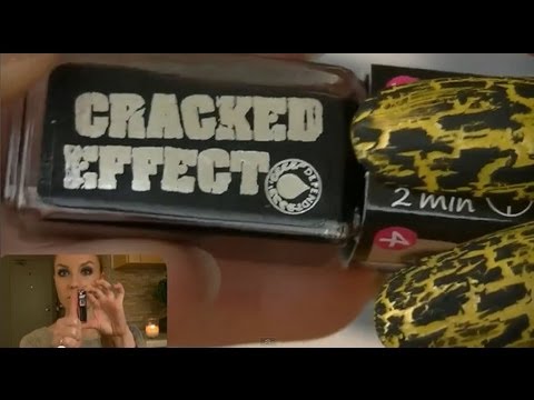 Видео: Наносим лаки с эффектом трещин - кракелюр