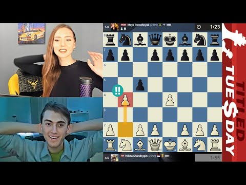 Видео: ГАМБИТ КРЫЛА! Никита Шандрыгин - Майя Порожняк