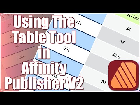 Видео: Affinity Publisher V2: как использовать инструмент «Таблица»