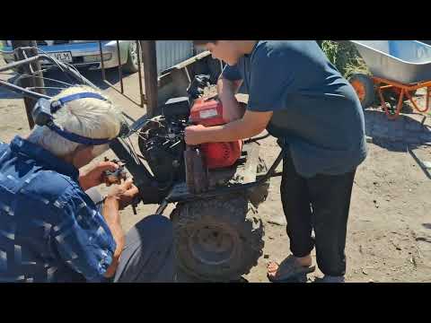 Видео: Сделал с дедом мотоблок/ посадил ёлочки 🌲
