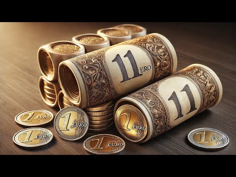 Видео: Роллы монет из банкомата 11 EURO