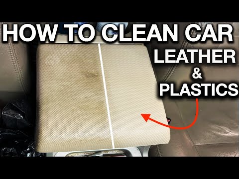 Видео: Как почистить кожаную обивку автомобиля! Лучшие советы по уходу за салоном новых, подержанных и а...