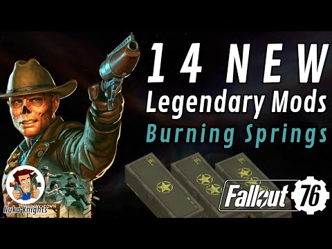 Видео: Fallout 76 PTS: 14 новых легендарных модов для Burning Springs с подробным описанием
