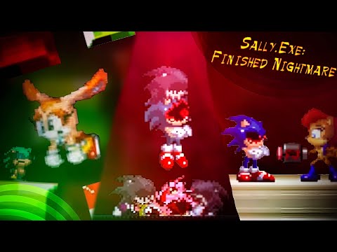 Видео: Секреты Финишнутого Найтмера! Финал демо! | Sally.Exe: Finished Nightmare [6]