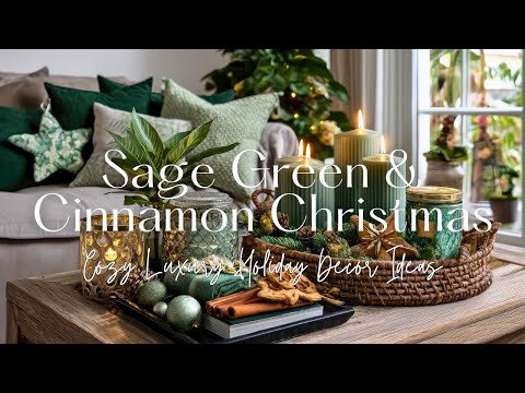 Видео: Рождество 2025 в оттенках шалфея и корицы | Уютные и роскошные идеи праздничного декора, от котор...