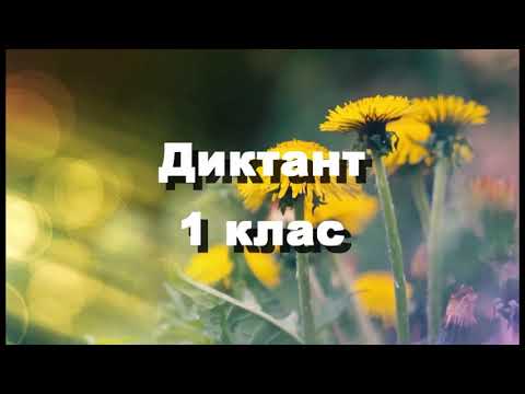 Видео: Диктант 2 для 1 класу.