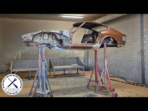 Видео: Реставрационная пескоструйная обработка и грунтовка Datsun 240Z (часть 4)