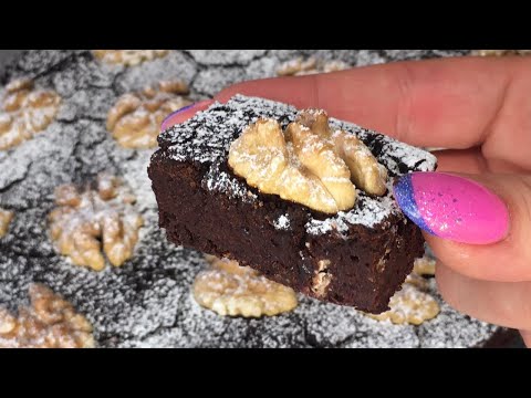 Видео: Брауни из красной фасоли и льняной муки 🤤 Полезный десерт 👆