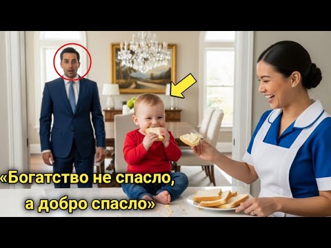 Видео: «Младенец миллионера не ел неделю — пока бедная уборщица не пришла и не совершила невозможное»