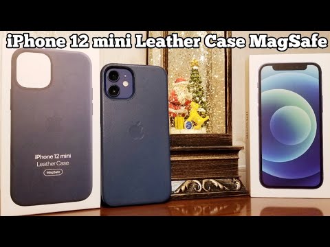 Видео: Обзор Apple Leather Case MagSafe (Baltic Blue) для iPhone 12 mini!