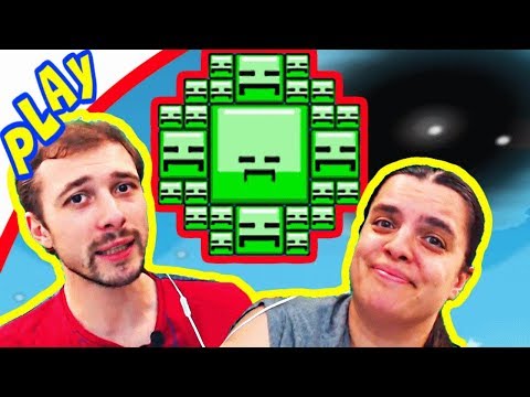 Видео: БолтушкА и ПРоХоДиМеЦ в КОСМОСЕ Встретили Цветастых КВАДРАТОВ! #101 - игра Blosics (Блосикс)