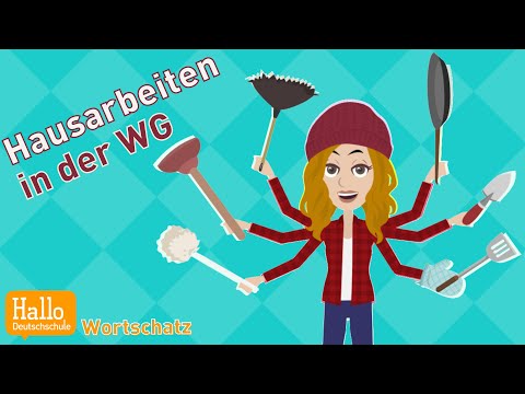 Видео: Учим немецкий | Лексика к теме "Работа по дому" | Как устроена жизнь в коммунальной квартире