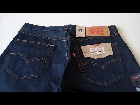 Видео: Джинсы Levis 501STF часть 2 made in Mexico