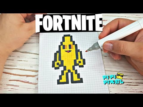 Видео: БАНАН из ФОРТНАЙТ PIXEL ART !!! РИСУНКИ ПО КЛЕТОЧКАМ fortnite