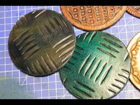 Видео: Тиснение кожи. Простые способы. Как сделать красивое изделие из кожи.